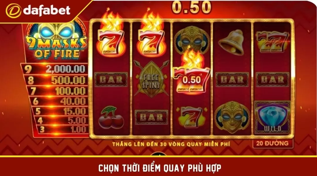 Chọn thời điểm quay thích hợp