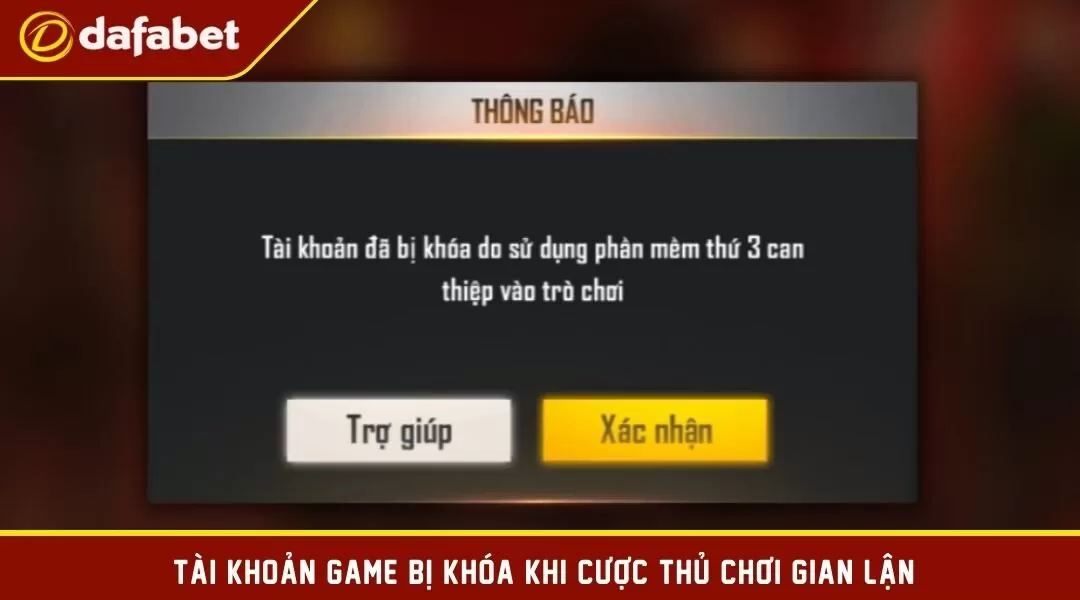 Người chơi bị khóa tài khoản khi gian lận cá cược