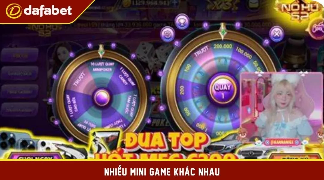 Nhiều mini game khác nhau 